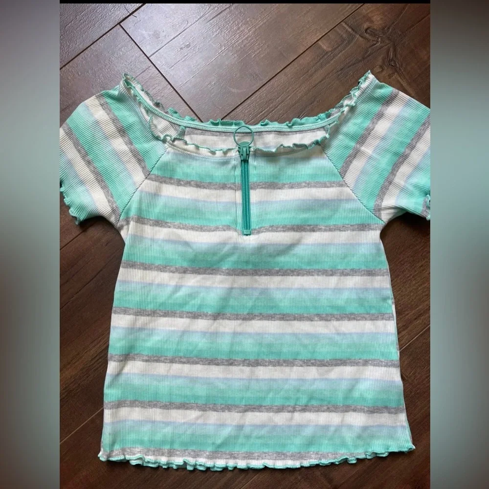 Lot of 3 girls summer spring tops Justice 12